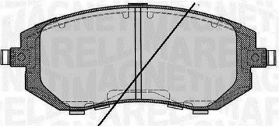 MAGNETI MARELLI 363916060399 -  Комплект тормозных колодок, дисковый тормоз